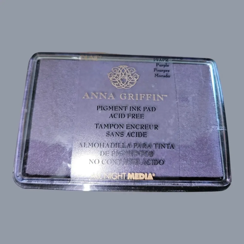 Anna Griffin Stamp Ink Pads, LOT OF 7, acid free pigment